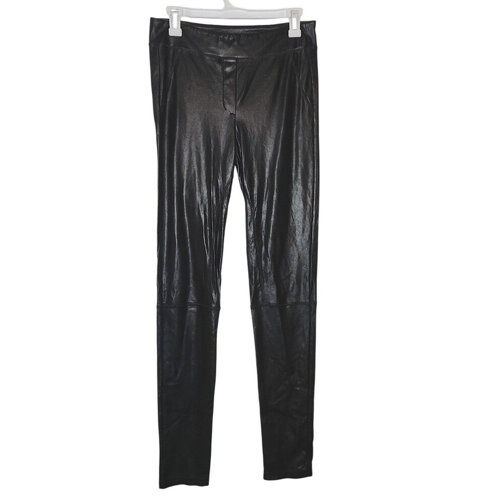 WILFRED FREE  (Aritzia) Black Faux Leather Rock Star Concert Pants Size M